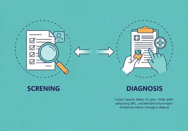 Screening tool vs. diagnosis by a professional