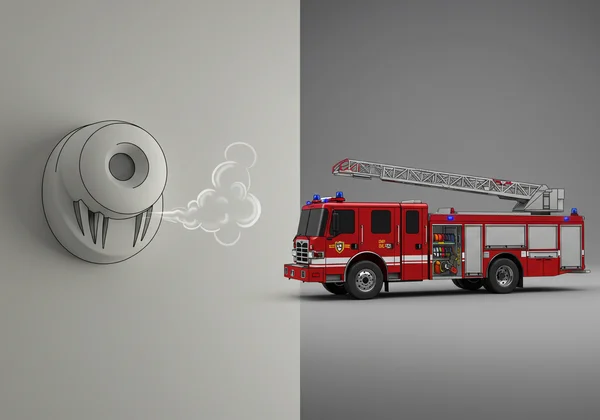 Smoke detector vs. fire truck, screening vs. diagnosis metaphor