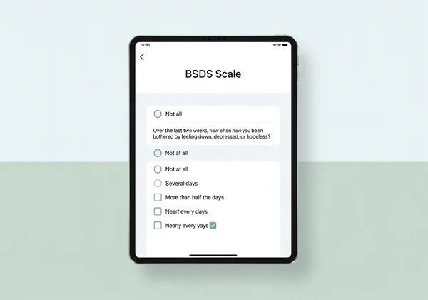 Illustration of BSDS self-assessment tool